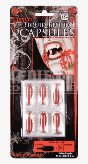 Liquid Blood Capsules - Special Effects Halloween Liquid Blood Capsules