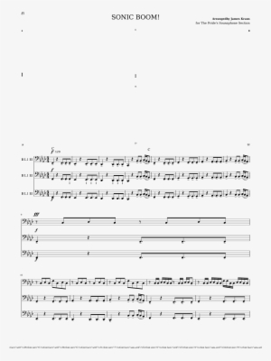 Sonic Boom Sheet Music Composed By Arrangedby James - Letter