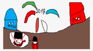 Happy New Yeah Guy - Cartoon