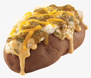 Green Chile Baked - Chicken Con Queso Baked Potato