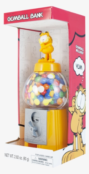 5 Inch Classic Gumball Bank - Sweet N Fun Garfield 8.5 Classic Style Gumball Bank