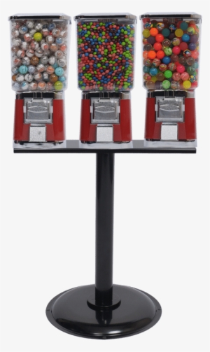 3 Single Square Head Machines With Stand, Candy Vending, - Vending Machine