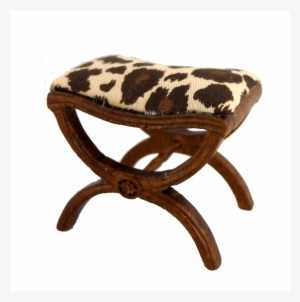 Dolls House Cross Frame Walnut Animal Print Sewing