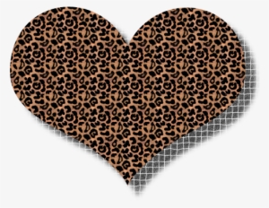 Hearts Png Fondo Transparentecorazones Variadosclipart - Animal Print Leopard Heart Free
