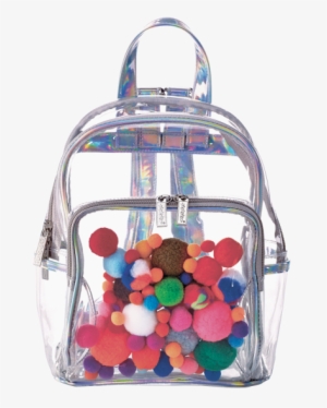 Picture Of Pom Pom Clear Backpack - Mini Backpack