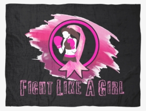 Fight Like A Girl Fleece Blanket