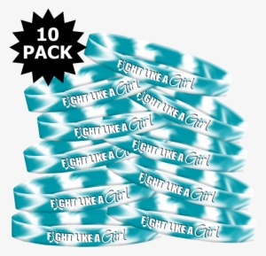 Fight Like A Girl Wristband For Cervical Cancer