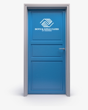 Png) Blue Door Design With White Boys & Girls Clubs - Door
