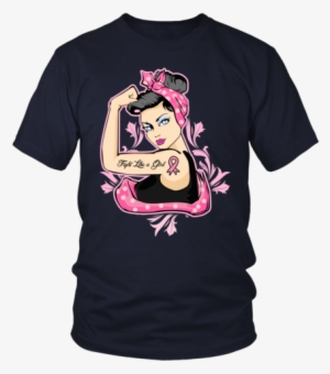 Ladies 'fight Like A Girl' Breast Cancer Awareness - Never Underestimate A Tenacious Pơer