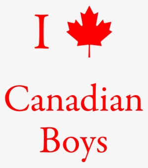 I Love Can Boys - Canada Flag