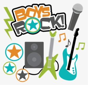 Boys Rock Svg Scrapbook Collection Boys Svg Files For - Boys Rock Clipart