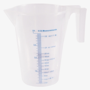 Marsh Funnel, Measuring Cup,1 Liter Plastic, Clear - Jug