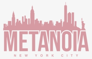 Metanoianyc Shirt2-02 - Black And White New York City Skyline