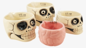 Nesting Skulls Measuring Cups - Pacific Giftware Spooky Halloween Haunted Skull And