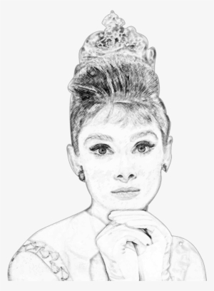 This Free Icons Png Design Of Audrey Hepburn Pencil