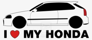 I Love My Honda Logo - Honda Civic Hd Vector