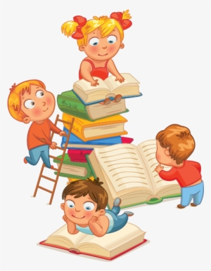 Where Kids Come To Learn And Have Fun - Reading Children Vector