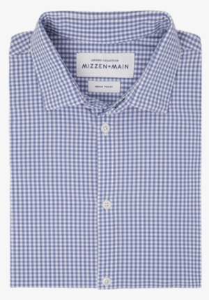 "allen" Blue White Gingham - Shirt