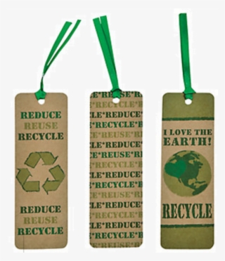 Recycle, Reduce, Reuse Box - Recycle Kraft Paper Bookmarks