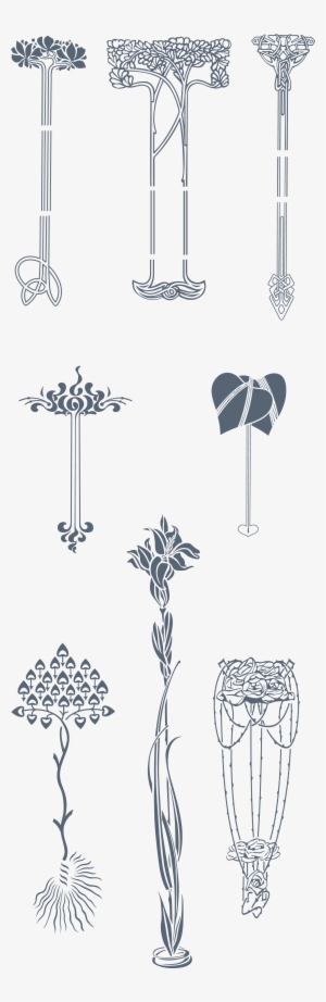 Preview All The Organically Inspired Art Nouveau Vector - Christmas Ornament
