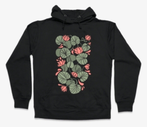 Art Nouveau Water Lilies Hooded Sweatshirt