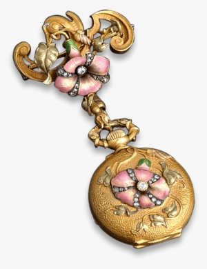 French Art Nouveau Watch Pendant - Art Nouveau