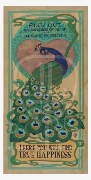 The Following Size Is Available - Art Nouveau Posters Peacock