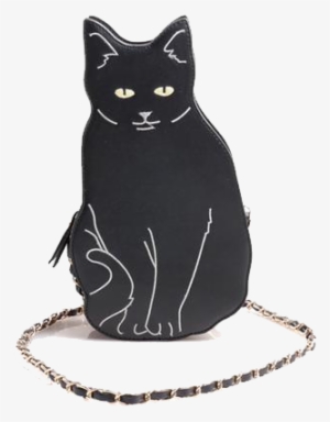 Black Cat Novelty Crossbody Chain Bag - Attitude Clothing Black Cat Shoulder Bag