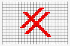 Exxon Mobil Pixel Art From Brikbook - Easy Graphing Paper Drawing