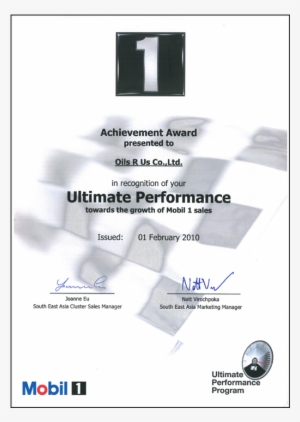 Diesel Vehicle - Mobil 1