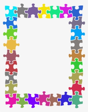 Big Image - Transparent Puzzle Piece Border