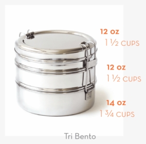 Bento Lunch Box - Ecolunchbox - Tri Bento Stainless Steel Lunchbox