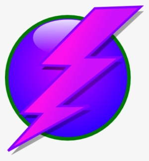 Lightning Bolt Clip Art N61 - Purple Lightning Bolt Clipart