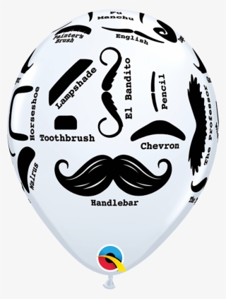 11 Inch Mustache Styles - White