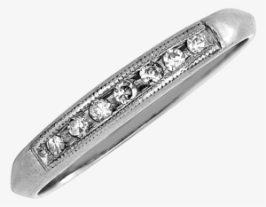 Vintage Millgrain Wedding Band - Wedding Ring