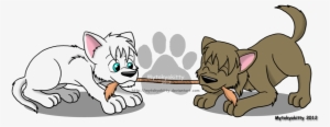 Cartoon Dogs Playing Tug Of War Images - Cartoon Dog Tug Of War