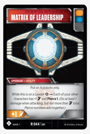 Image - Transformers Trading Card Set Character Card