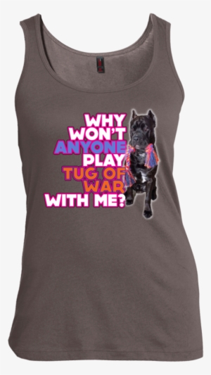 Tug Of War Cane Corso Tank - Female Strength Women's Tank Tops