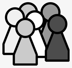 Salt And Pepper Charaters Holding Pie Clipart, Vector - Group Of People Clipart