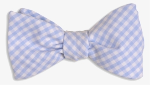 Neckwear The Lucky Knot - High Cotton Men's Self Tie Carolina Blue Gingham Bow