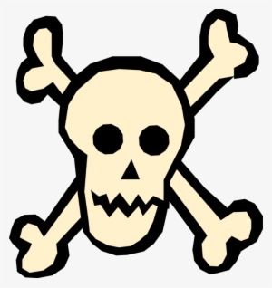 Vector Illustration Of Buccaneer Pirate Skull And Crossbones - Illustration
