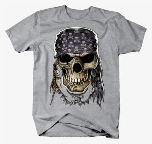 Pirate Skull Head With Bandana Skull And Bones - Tirecoverpro Pirate Skull Tattooed Bandana Crossbones
