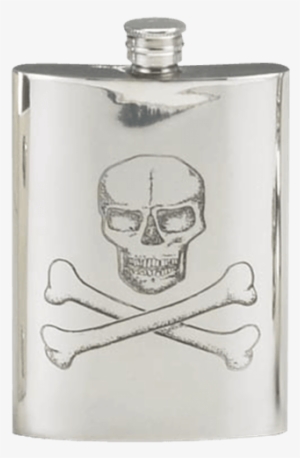 Pirates Skull And Crossbones Flask - Skull