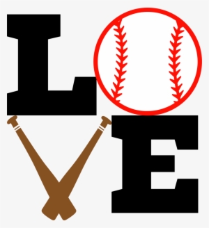 Love Baseball- Bat And Ball Albb Blanks Png Free Stock - Love Baseball