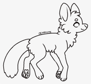 Adoptable Lineart Angry Dog - Human Base Ms Paint Friendly