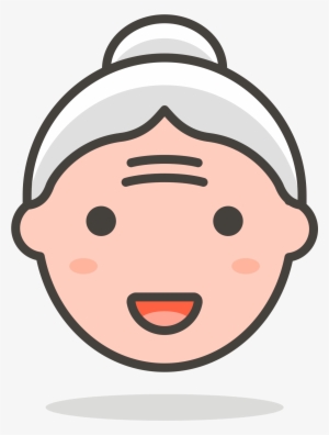 Open - Old Woman Vector Png