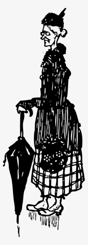 How To Set Use Old German Woman Clipart - Nanny Business Cards