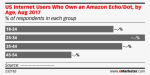 Us Internet Users Who Own An Amazon Echo/dot, By Age, - Instagram Users In Uk 2018