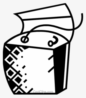 Dental Floss Royalty Free Vector Clip Art Illustration - Dental Floss Transparent Background