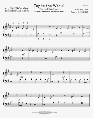 Joy To The World, The Lord Is Come Let Earth Receive - Bleak Midwinter Sheet Music Piano